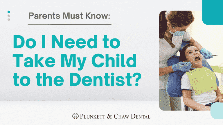 Dentist examining a young boy's teeth, illustrating when should a child first see a dentist